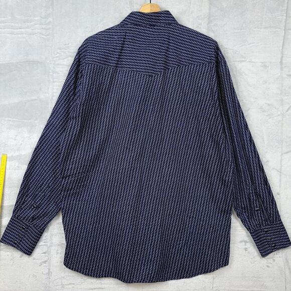 Roper Western Shirt Men’s L Snap Button geometric Patterned Long Sleeve Cowboy - Picture 12 of 12